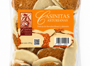 Casinitas Asturianas chocolate blanco 250g.